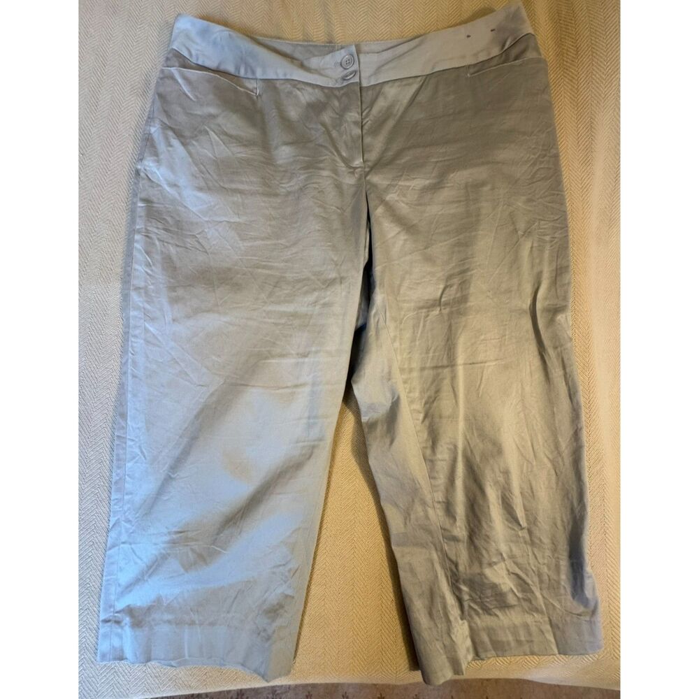 Lane Bryant Women’s 18 Gray Capri Cropped Pants